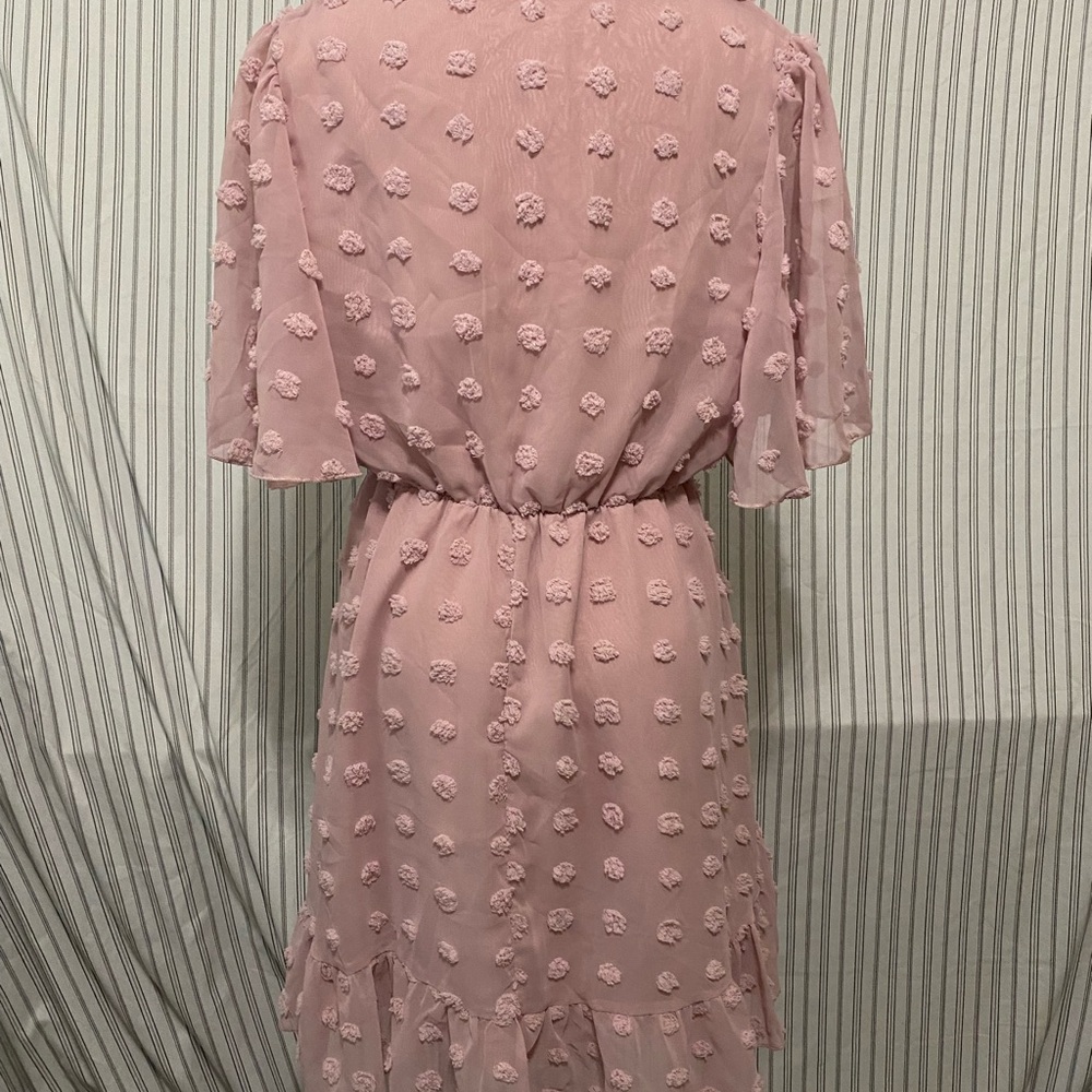 SHEIN Pink Textured Mini Dress - Picture 4 of 6